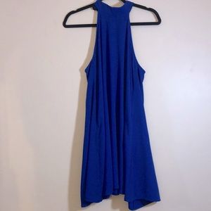 LuLus high neck sleeveless halter dress with pockets!